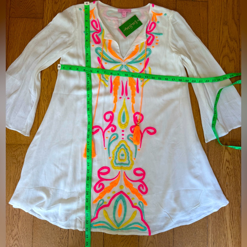 NWT Lilly Pulitzer Ellie Tunic Dress SZ XS Resort White - Picture 14 of 14
